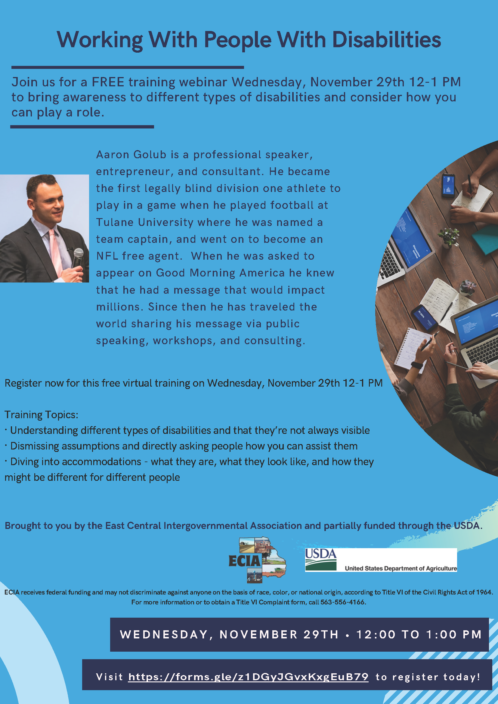 Working With People With Disabilities Flyer
